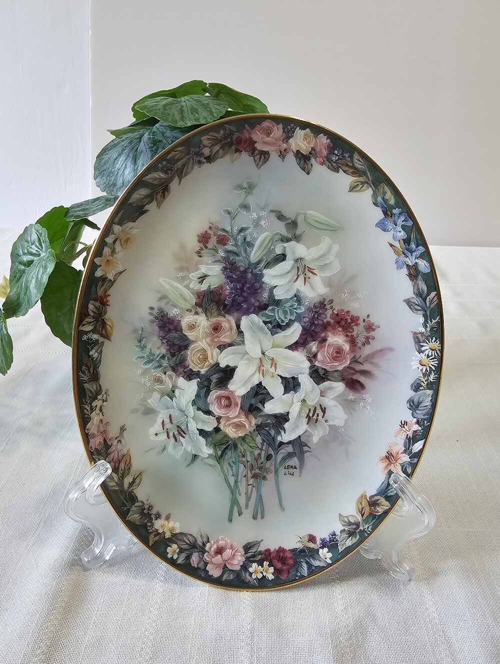 The Bradford Exchange Porcelain Collector's Oval Plate - "Everlasting"